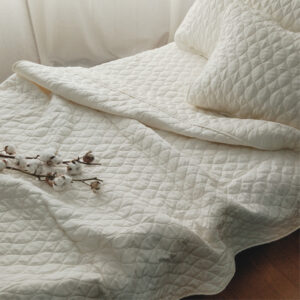 日本製 無漂白オーガニックコットンガーゼケット<br><font size="2"> 和泉木綿 無添加 生成り 綿 コットン 柔らか 洗える オーガニック</font>